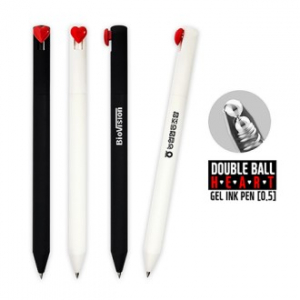 더블볼 라바 하트 젤펜 0.5mm