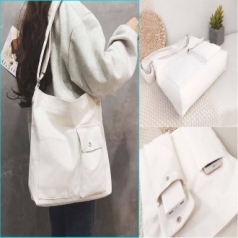 더블포켓캔버스가방 더블포켓에코백 데일리에코백 넉넉한에코백 대용량캔버스가방