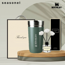 시즈넬 선물세트 스탠리 고진공 둥근텀블러+디퓨저50ml