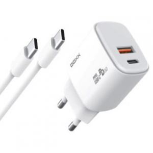 DOXX  초고속 25W 듀얼 충전기 C타입 + A타입 케이블포함