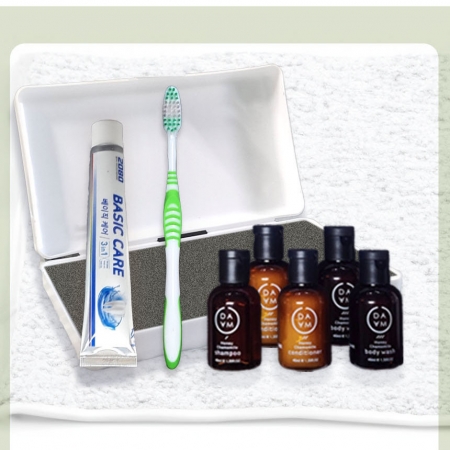 더조은 여행용5종세트 13 A1호, 2080 치약 50g + 칫솔 선택가능 + 다마 샴푸 2개 린스1개 바디워시2개 #3