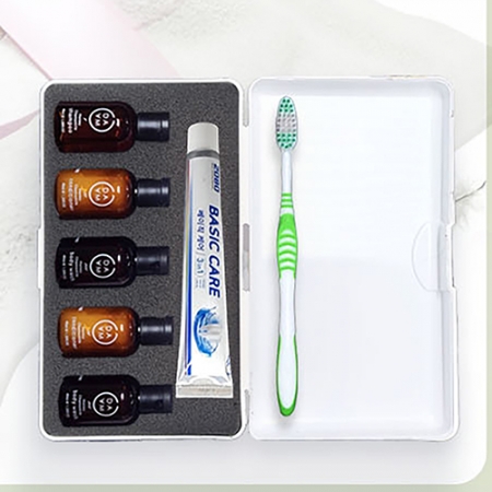 더조은 여행용5종세트 13 A1호, 2080 치약 50g + 칫솔 선택가능 + 다마 샴푸 2개 린스1개 바디워시2개 #4