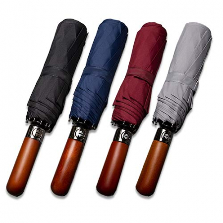 라이트핏 헤리티지 우드 3단 원터치 자동 암막 양우산 #2