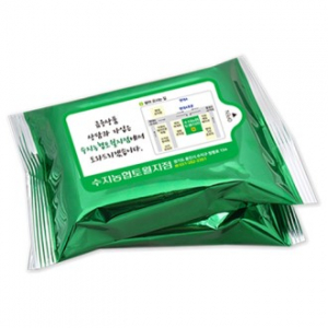 메탈그린실버 라벨형 물티슈 25, 30매