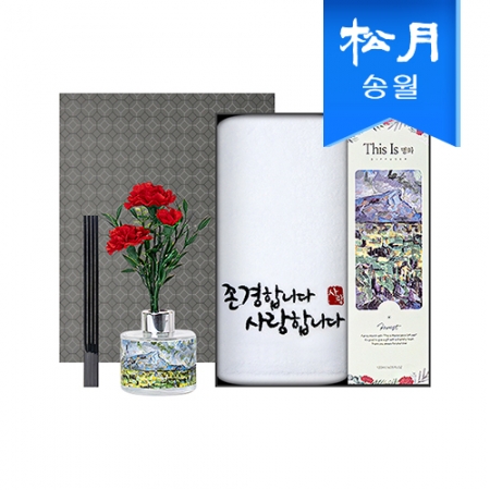 가정의달 명화 디퓨저 카네이션 타올 선물세트(디퓨저120ml1+존경합니다1) #2