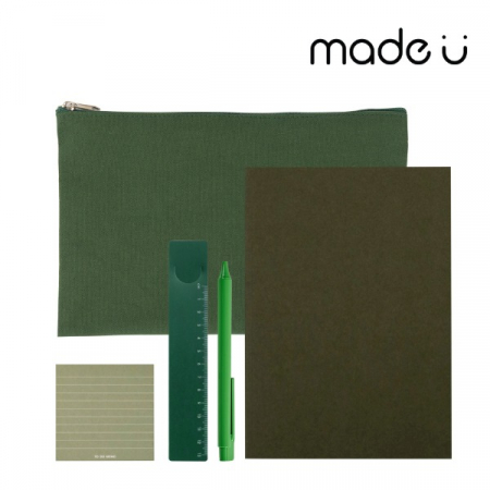 에브리데이 웰컴키트 기성노트 파우치형 B타입 노트, 볼펜, 포스트잇, 자, 파우치 #2