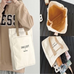 심플캔버스에코백 캔버스쇼퍼백 크로스에코백 지퍼형에코백