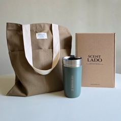 센트라도 에코백+스탠리 고진공 텀블러 세트