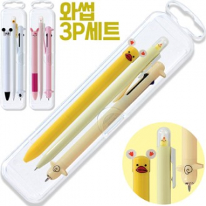 와썹 3P볼펜세트 // 캐릭터세트