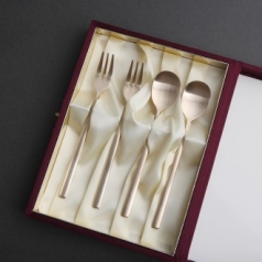 건강 방짜유기 4P 티스푼포크 창립기념 행사용품