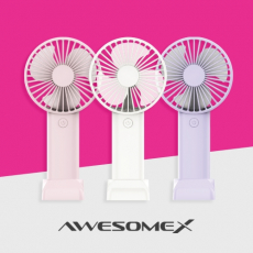 어썸엑스 저소음 초경량 휴대용 미니 3단 손 선풍기 2000mAh