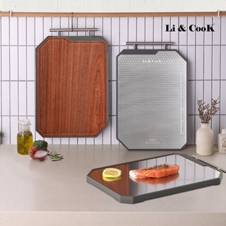 리앤쿡 네오클래식 스텐앤우드 커팅보드 #2