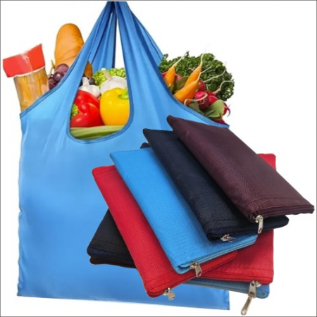 고품질 지퍼접이식시장가방 장바구니 폴리백  쇼핑백 #3