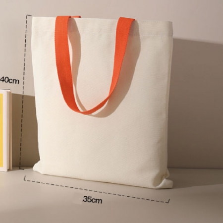 오렌지 컬러 웨빙 에코백 35-40 #3