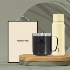 시즈넬 선물세트 스탠리 캠핑머그354ml+락앤락 보온마망컵505