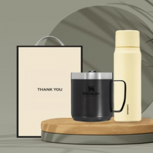 시즈넬 선물세트 스탠리 캠핑머그354ml+락앤락 보온마망컵505