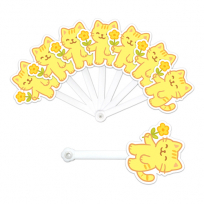 캐릭터 7쪽 부채 독판