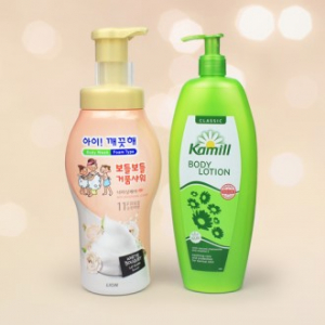 아이깨끗해 보들보들 거품샤워 바디워시 700g + 독일 정품 카밀 바디로션 500ml