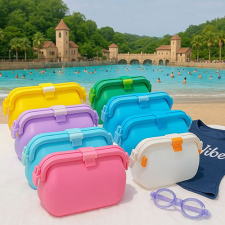 헬로우 컬러풀 실리콘 비치백 수영가방 방수가방 #2