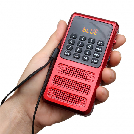 휴대용 낚시 캠핑 등산 야외 FM TF SD카드 미니 블루투스 효도라디오 HYO100 #2