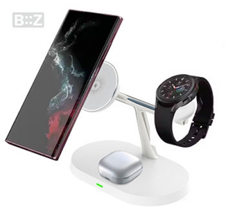 비즈 W310 3in1 맥세이프 고속 무선충전기 삼성갤럭시 워치 버즈 #3