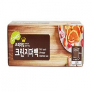 로하스 프리미엄 크린지퍼백 20매