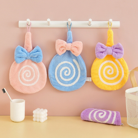 사탕리본 고리형 수건 핸드타올 20X30 #2