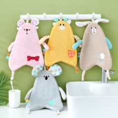 애니멀 고리형 수건 핸드타올 22X38