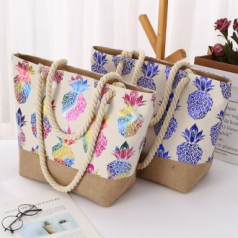 파인애플 여셩용 숄더백 에코백