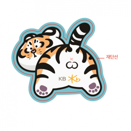 모양형 풀컬러 타이거 마우스패드 #3