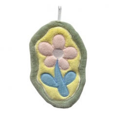 배리어 스타일 플라워 핸드타올