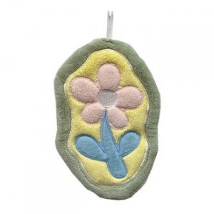 배리어 스타일 플라워 핸드타올