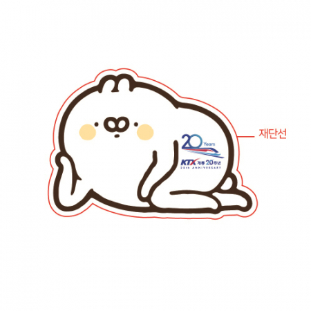 모양형 풀컬러 래빗 마우스패드 #3