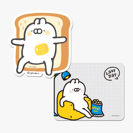 모양형 풀컬러 래빗 마우스패드 #2