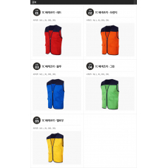 Color combination  21 조끼