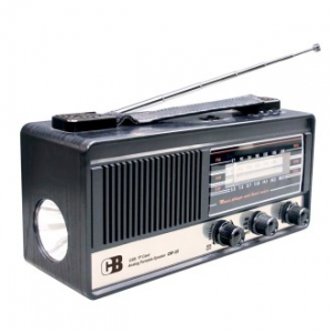 라디오 FM AM USB TF SD카드 라이트 레트로 탁상 휴대용 CRF25