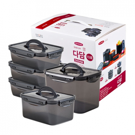 이지앤프리 다담10호 김치통 2L 1.4L 2L 3.2L 5개세트 #2