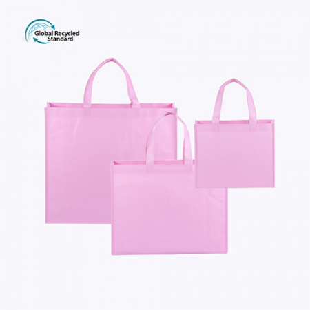 부직포 가방 핑크 #2