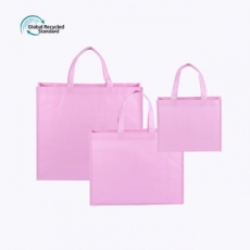 부직포 가방 핑크