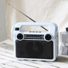 코비 CRF-35B LED 손전등 FM AM USB TF카드 MP3 블루투스 스피커 캠핑용 휴대용 라디오