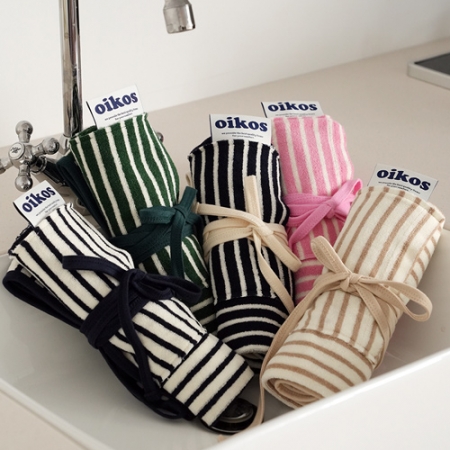 남녀공용 스트라이프 허리 앞치마 포켓 미니 반앞치마 바리스타 5컬러 #2