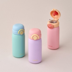 스쿨핏 스위치캡 텀블러 380ml 그린, 바이올렛, 핑크