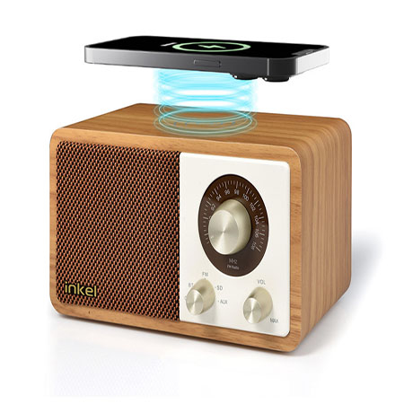 인켈 고속무선충전시계 블루투스 스피커  FM라디오  10W출력 #2