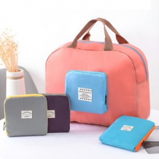 투톤 접이식 여행 가방