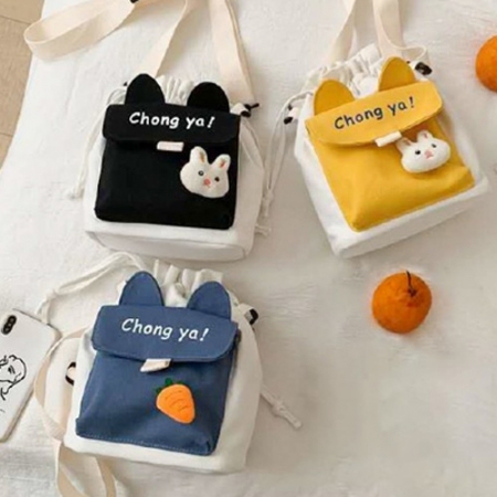 토끼 포켓 버킷백 #2