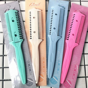 앞머리 커트 빗 머리손질 칼