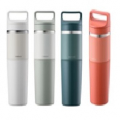 슬로 2IN1 위드 텀블러 600ml 브라운, 그린, 카키, 아이보리