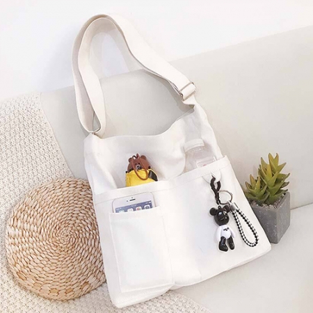 귀여운 곰돌이 인형 키링 에코백 데일리 가방 가볍고 튼튼한 가방 #2