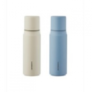 마망 보온보냉 텀블러 355ml 블루, 베이지