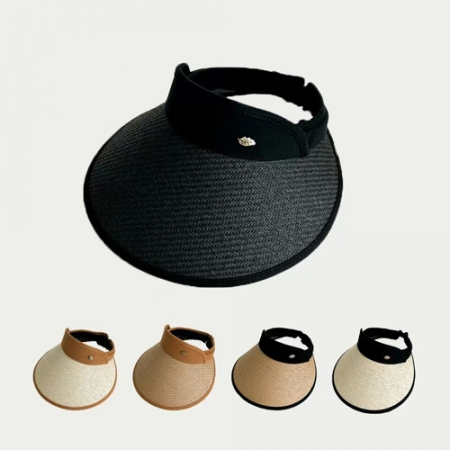 네츄럴 라피아 썬캡 #3